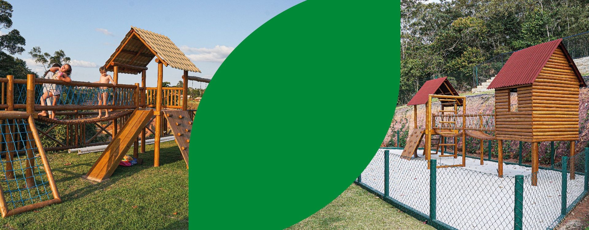 Playgrounds Produto de alta qualidade, com segurança e ótimo acabamento.